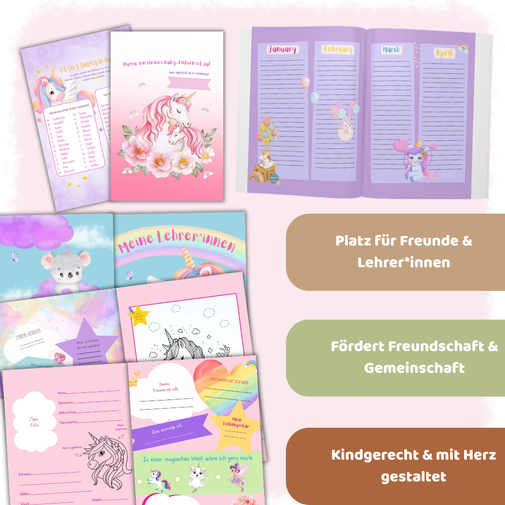Einhorn-Freundebuch
